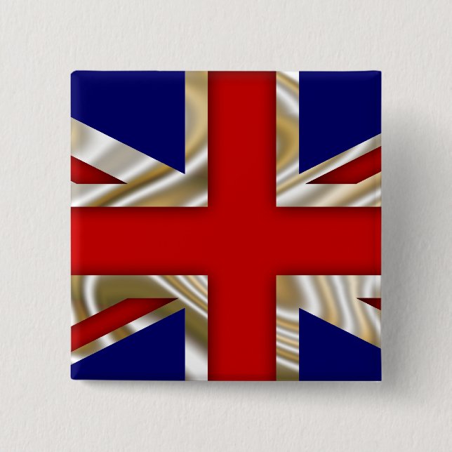 Royal Union Flag - Great Britain Pinback Button (Front)