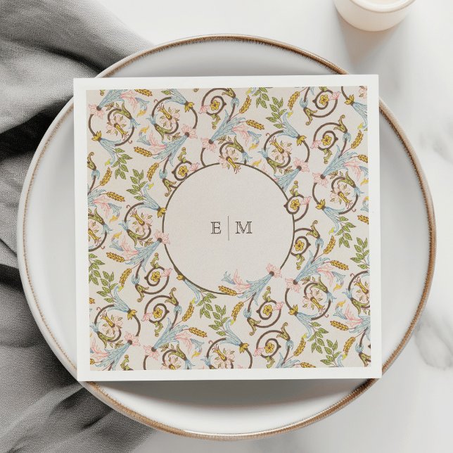 Royal Victorian Elegant Floral Wedding Napkins (Creator Uploaded)