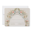 Royal Victorian Wedding RSVP Vintage Florals