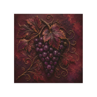 Royal Vineyard Elegance Wood Wall Art