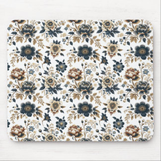 Royal Vintage Floral Pattern Mouse Pad