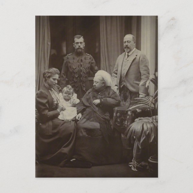 ROYAL VISIT TSAR, TSARINA to Queen Victoria #300 Postcard (Front)