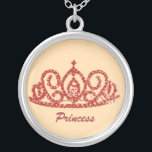 Royal Wedding/Bride's Tiara Silver Plated Necklace<br><div class="desc">Royal Wedding Tiara</div>
