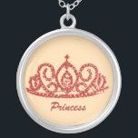 Royal Wedding/Bride's Tiara Silver Plated Necklace<br><div class="desc">Royal Wedding Tiara</div>