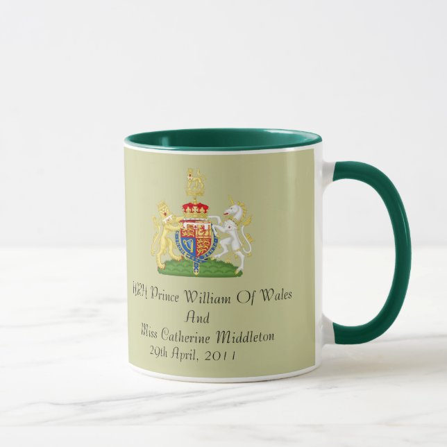 Royal Wedding Coat Of Arms Keepsake Mug (Right)