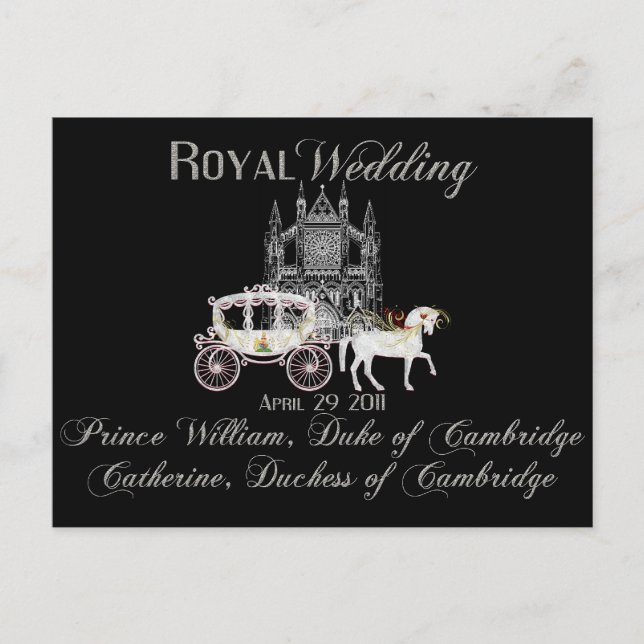 Royal Wedding Collectible Postcard (Front)