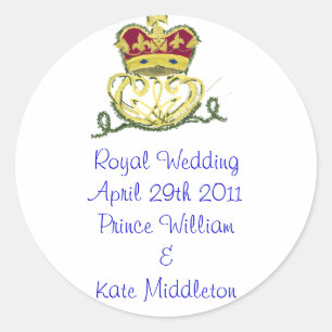 Royal Wedding Commemorative Classic Round Sticker