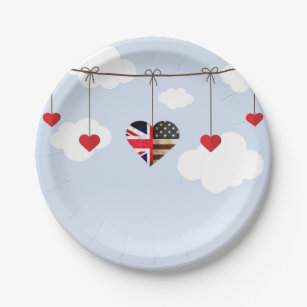 Wedding Plates Zazzle Royal Wedding Disposable Tableware Paper Plate