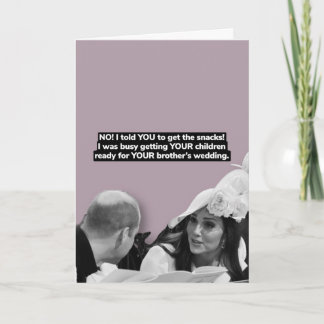 Royal Wedding funny card