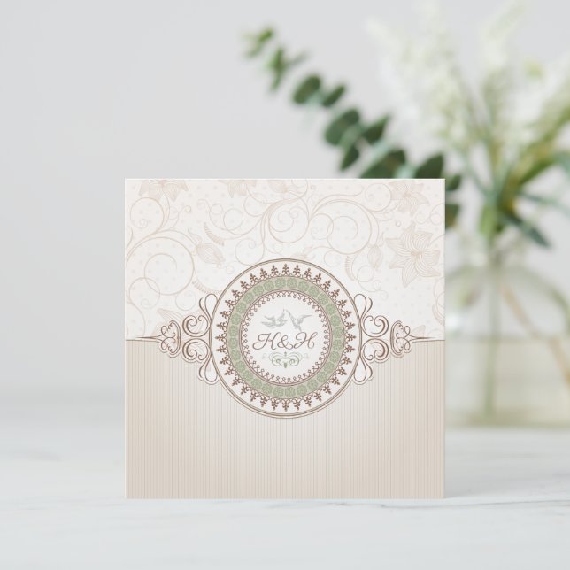 Royal wedding invitation  (Standing Front)