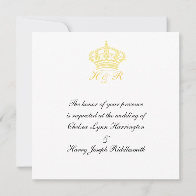 Royal Wedding Invitation (Front)