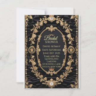 Royal wedding invitation postcard