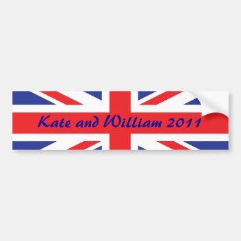 Royal Wedding /kate And William Bumper Sticker by Incatneato at Zazzle