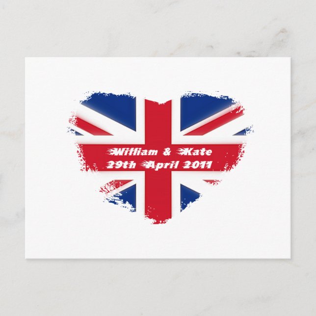 Royal Wedding - Kate & William Postcard (Front)