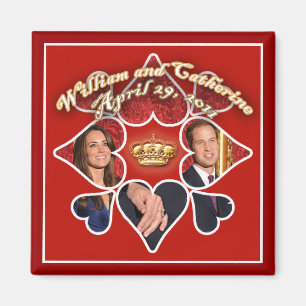 Royal Wedding Magnets for Party Favors