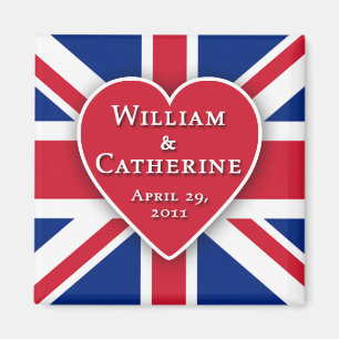 Royal Wedding Magnets for Party Favors