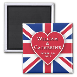 Royal Wedding Magnets for Party Favors