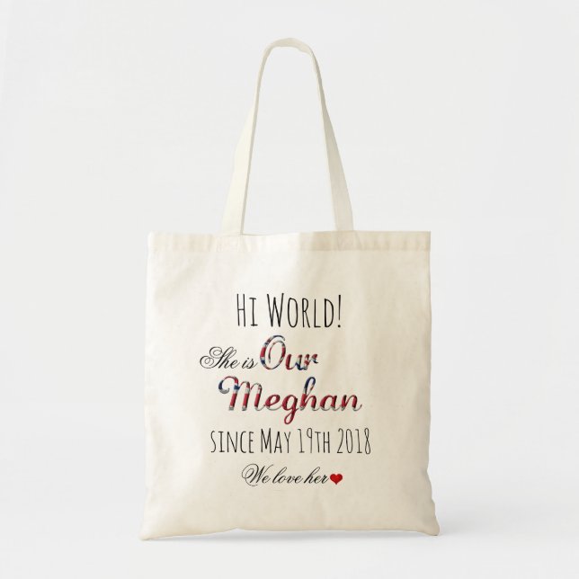 Royal Wedding Meghan Markle Prince Harry May 19th Tote Bag (Front)