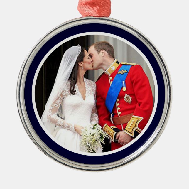Royal Wedding Metal Ornament (Front)