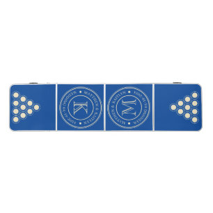 Royal Wedding Monogram with Name & Date Beer Pong Table