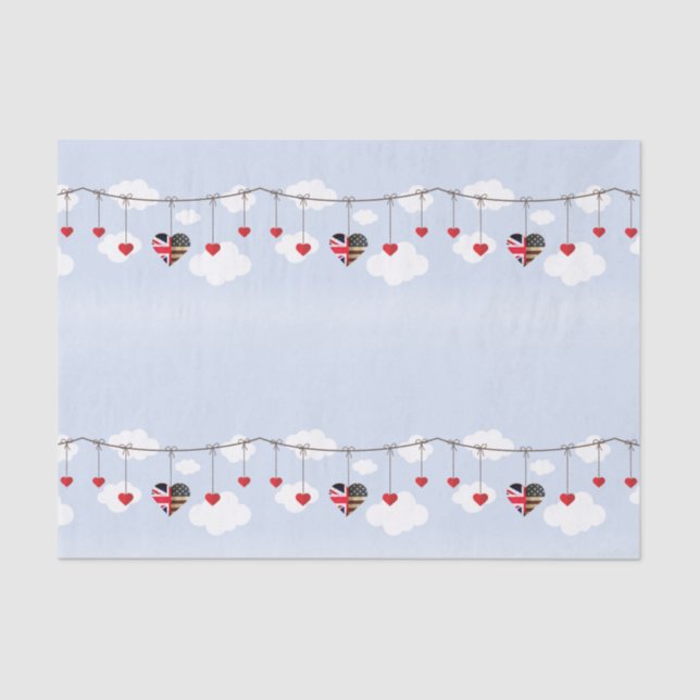 Royal Wedding Party Gift supplies Tissue Paper (Front)