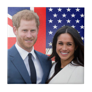 Royal Wedding Prince Harry and Meghan Markle Ceramic Tile