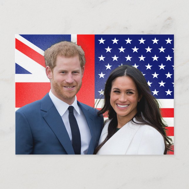 Royal Wedding Prince Harry and Meghan Markle Postcard (Front)
