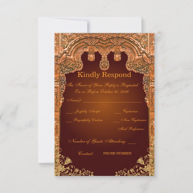 Royal Wedding Response Card (Front)