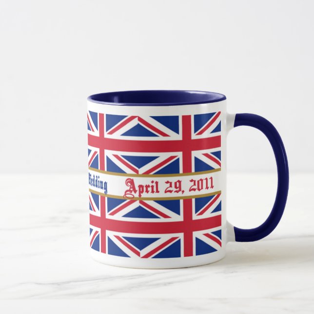 Royal Wedding Souvenir Union Jack Mug (Right)