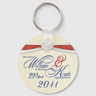 Royal Wedding Souvenir - William & Kate Key Rings