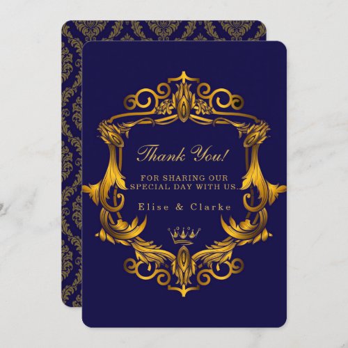 Royal Wedding Thank You Cards