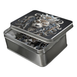 Royal White Lion Jigsaw Puzzle