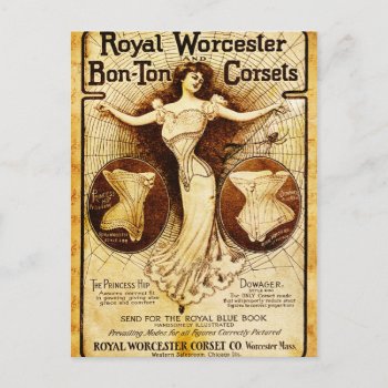 Royal Worcester Corsets Postcard by parisjetaimee at Zazzle