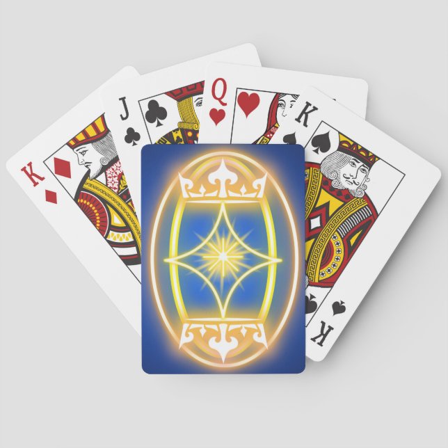 Royal Yellow  Poker Cards (Back)
