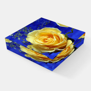 Royal Yellow Rose Paperweight