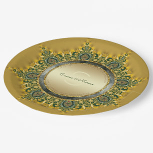 Royale Tribe Geo-Mandala Wedding Paper Plates