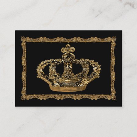 Royalee Boleyn Crown Elegant Business Card