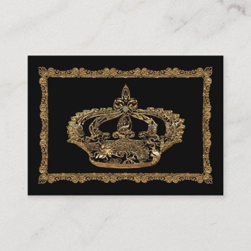 Royalee Catherine  Crown Elegant Business Card