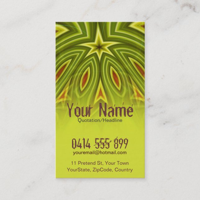 RoYaLi Vertical Business Card - Customized (Front)