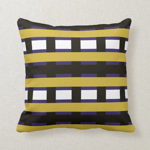 Royally Charmed Grid Throw Pillow