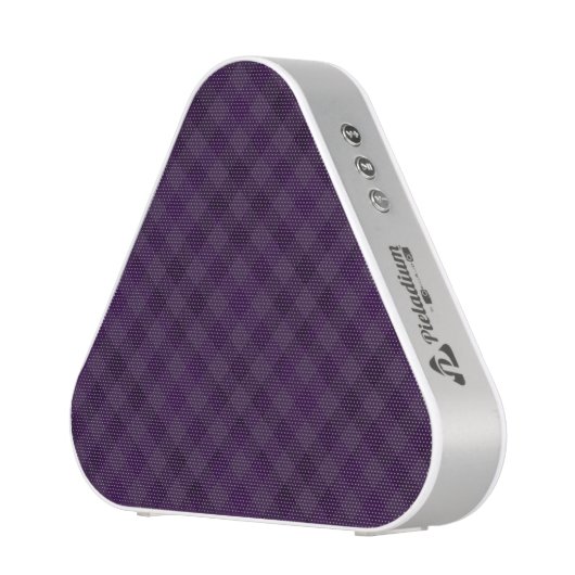 Royally Purple in Plaid Bluetooth Speaker (Left)