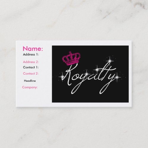 royalty business cards