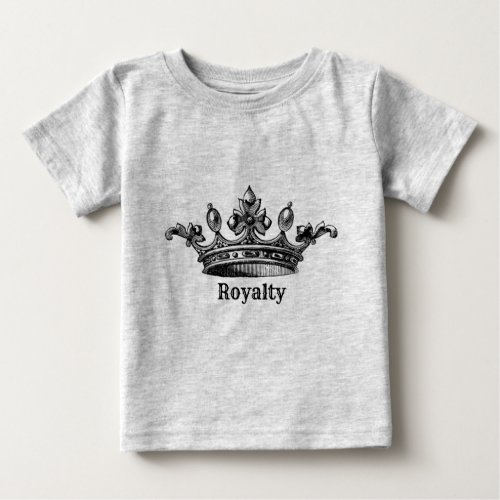 Royalty Crown Baby T_shirt