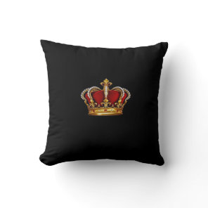 Royalty/Crown Pillow-Queen King Princess Throw Pillow