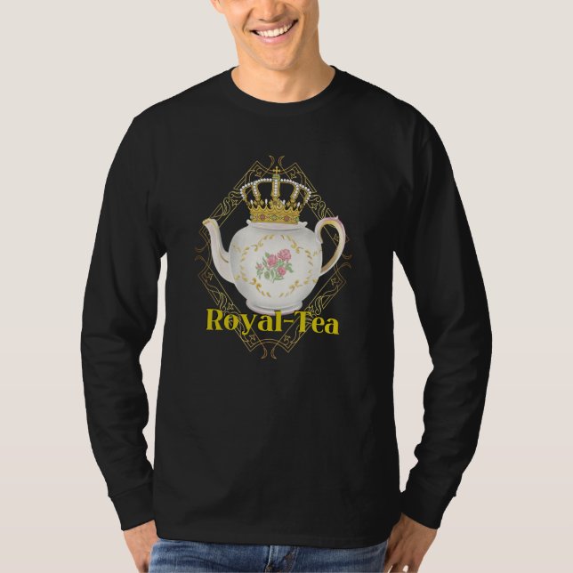 Royalty Crown Pun Tea  Tea Party T-Shirt (Front)