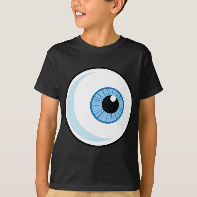 Royalty-Free-RF-Copyright-Safe-Blue-Eye-Ball EYEBA T-Shirt (Front)