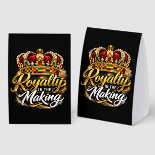 Royalty in the Making Paper Table Tent