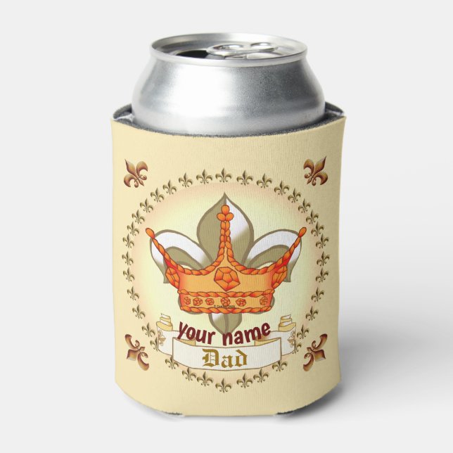Royalty King Crown Dad   Can Cooler (Can Front)
