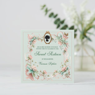 Royalty Regency Era Sweet Sixteen Invitation