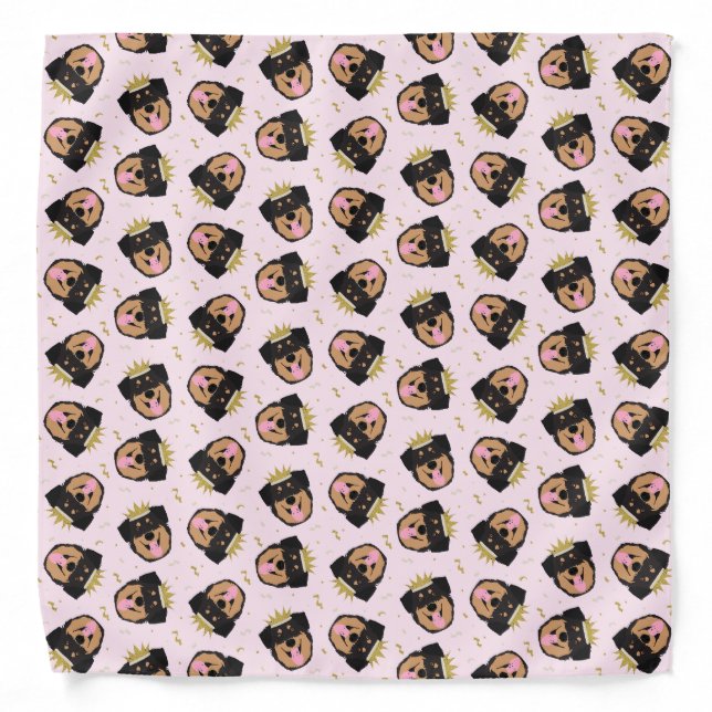 Royalty Rottweiler Dog Bandana (Front)